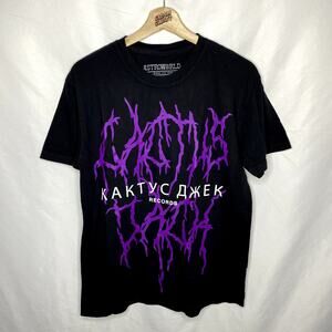 Travis Scott Cactus Jack Astroworld Festival DJ Screw Hip Hop Rap Tour Merch Tee